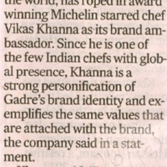 Khanna Is Gadre Brand Envoy (Oct 22, 2015)